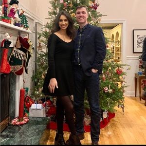 Club Monaco black sweater dress